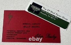 Rare Elvis Presley Business Card For Billy Smith / Direct From Memphis