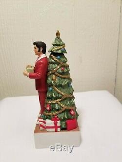Rare Elvis Presley Christmas mini decanter and music box