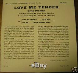 Rare Elvis Presley Epa-4006, Love Me Tender Orange Lb