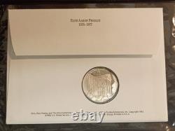 Rare Elvis Presley First Day Cover & 1 Oz. 999 Silver Round with Nice Rim Toning