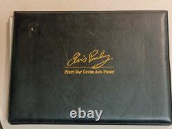 Rare Elvis Presley First Day Cover & 1 Oz. 999 Silver Round with Nice Rim Toning