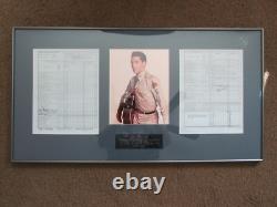Rare Elvis Presley Framed Individual Clothing Record Army Document Copies READ