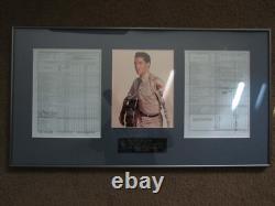 Rare Elvis Presley Framed Individual Clothing Record Army Document Copies READ