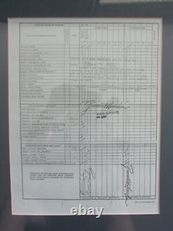 Rare Elvis Presley Framed Individual Clothing Record Army Document Copies READ