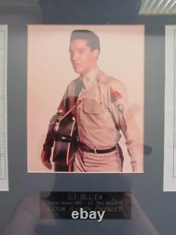 Rare Elvis Presley Framed Individual Clothing Record Army Document Copies READ