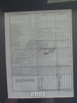 Rare Elvis Presley Framed Individual Clothing Record Army Document Copies READ