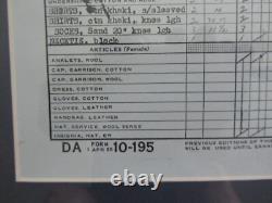 Rare Elvis Presley Framed Individual Clothing Record Army Document Copies READ
