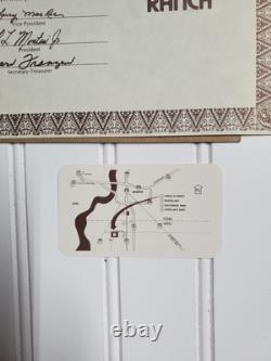 Rare Elvis Presley G Ranch Deed With Certification Desoto County Mississippi