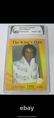 Rare Elvis Presley Hair With COA Graded 10 One Of A Kind Elvis Memorabilia