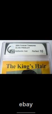 Rare Elvis Presley Hair With COA Graded 10 One Of A Kind Elvis Memorabilia