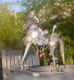 Rare Elvis Presley Las Vegas Rocking Horse Carousel Sculpture Art Byjohn Stebila