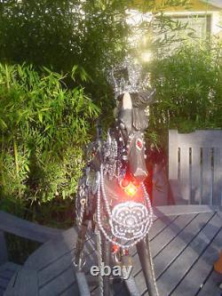 Rare Elvis Presley Las Vegas rocking horse carousel sculpture art byJohn Stebila
