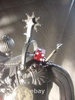 Rare Elvis Presley Las Vegas rocking horse carousel sculpture art byJohn Stebila
