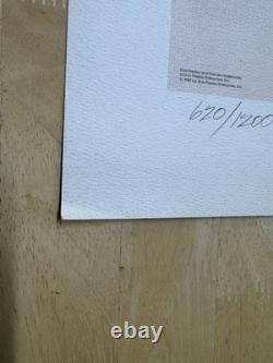 Rare Elvis Presley Litho Poster Artist Signed Limited /1200 Memphis 1987 20x31