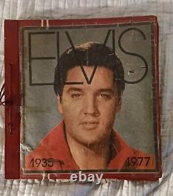Rare Elvis Presley Memorabilia Scrapbook (Unused Clippings In Back Pg Of Book)