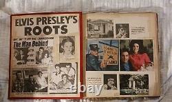 Rare Elvis Presley Memorabilia Scrapbook (Unused Clippings In Back Pg Of Book)