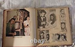 Rare Elvis Presley Memorabilia Scrapbook (Unused Clippings In Back Pg Of Book)