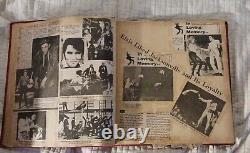 Rare Elvis Presley Memorabilia Scrapbook (Unused Clippings In Back Pg Of Book)