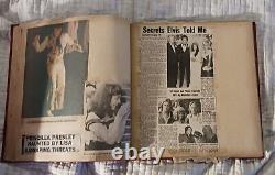 Rare Elvis Presley Memorabilia Scrapbook (Unused Clippings In Back Pg Of Book)