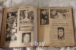 Rare Elvis Presley Memorabilia Scrapbook (Unused Clippings In Back Pg Of Book)