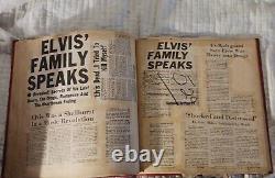 Rare Elvis Presley Memorabilia Scrapbook (Unused Clippings In Back Pg Of Book)