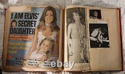 Rare Elvis Presley Memorabilia Scrapbook (Unused Clippings In Back Pg Of Book)