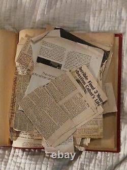 Rare Elvis Presley Memorabilia Scrapbook (Unused Clippings In Back Pg Of Book)