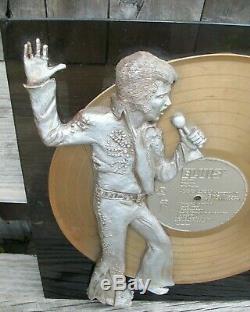 Rare Elvis Presley Music Record Store Display Golden Records Vol. 1 Resin Figure