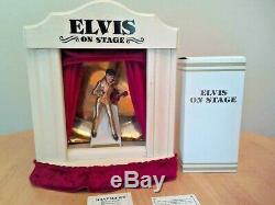 Rare Elvis Presley ON STAGE Decanter & STAGE McCormick Music Box, Full Liquid