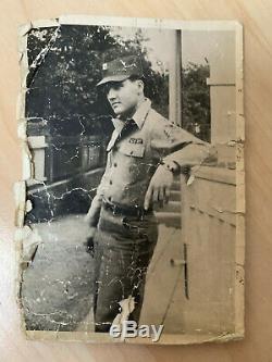 Rare Elvis Presley Original Photo With Signed Autograph Germany Army Soldier