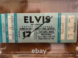 Rare Elvis Presley Original/authentic Concert Ticket Portland, Me 8/17/77 Tcb