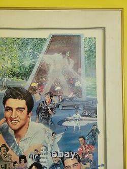 Rare Elvis Presley Paul Miller Takin' Care Of Business Acrylic Lithograph COA