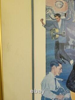 Rare Elvis Presley Paul Miller Takin' Care Of Business Acrylic Lithograph COA