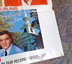 Rare Elvis Presley Rca New Record Promotional Poster 1968 Original 35 X 58