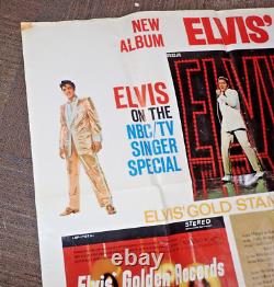 Rare Elvis Presley Rca New Record Promotional Poster 1968 Original 35 X 58