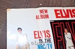 Rare Elvis Presley Rca New Record Promotional Poster 1968 Original 35 X 58