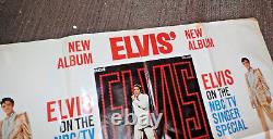 Rare Elvis Presley Rca New Record Promotional Poster 1968 Original 35 X 58