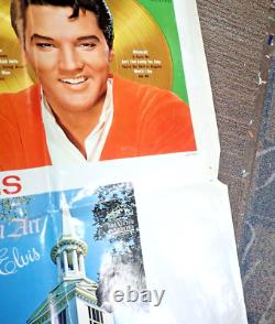 Rare Elvis Presley Rca New Record Promotional Poster 1968 Original 35 X 58