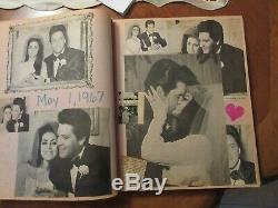 Rare Elvis Presley Scrapbook Over 56 Pages/sexy Handsome 1953-1989