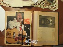 Rare Elvis Presley Scrapbook Over 56 Pages/sexy Handsome 1953-1989