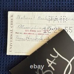 Rare Elvis Presley Signed 1955 Christmas Check BAS Beckett COA