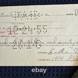 Rare Elvis Presley Signed 1955 Christmas Check BAS Beckett COA