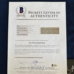 Rare Elvis Presley Signed 1955 Christmas Check BAS Beckett COA