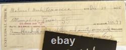 Rare Elvis Presley Signed 1955 Christmas Check BAS Beckett COA