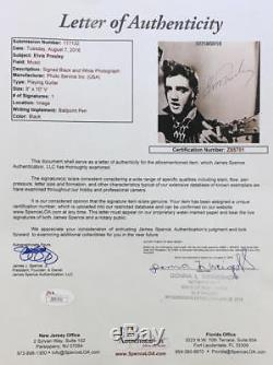 Rare Elvis Presley Signed 8x10 Photograph, circa 1956 JSA