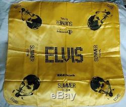 Rare Elvis Presley international hotel summer festival handkerchief yellow