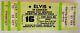 Rare Elvis Presley Unused Concert Ticket Terre Haute In Sep 16 1977 Ex Condition