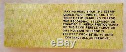 Rare Elvis Presley unused Concert Ticket Terre Haute IN Sep 16 1977 Ex Condition
