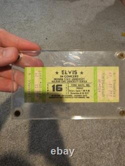 Rare! Elvis September 16 1977 Concert Ticket Terra Haute Indiana