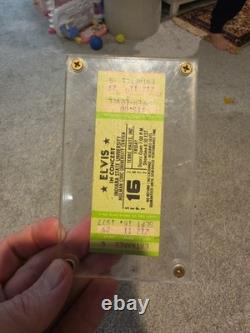 Rare! Elvis September 16 1977 Concert Ticket Terra Haute Indiana